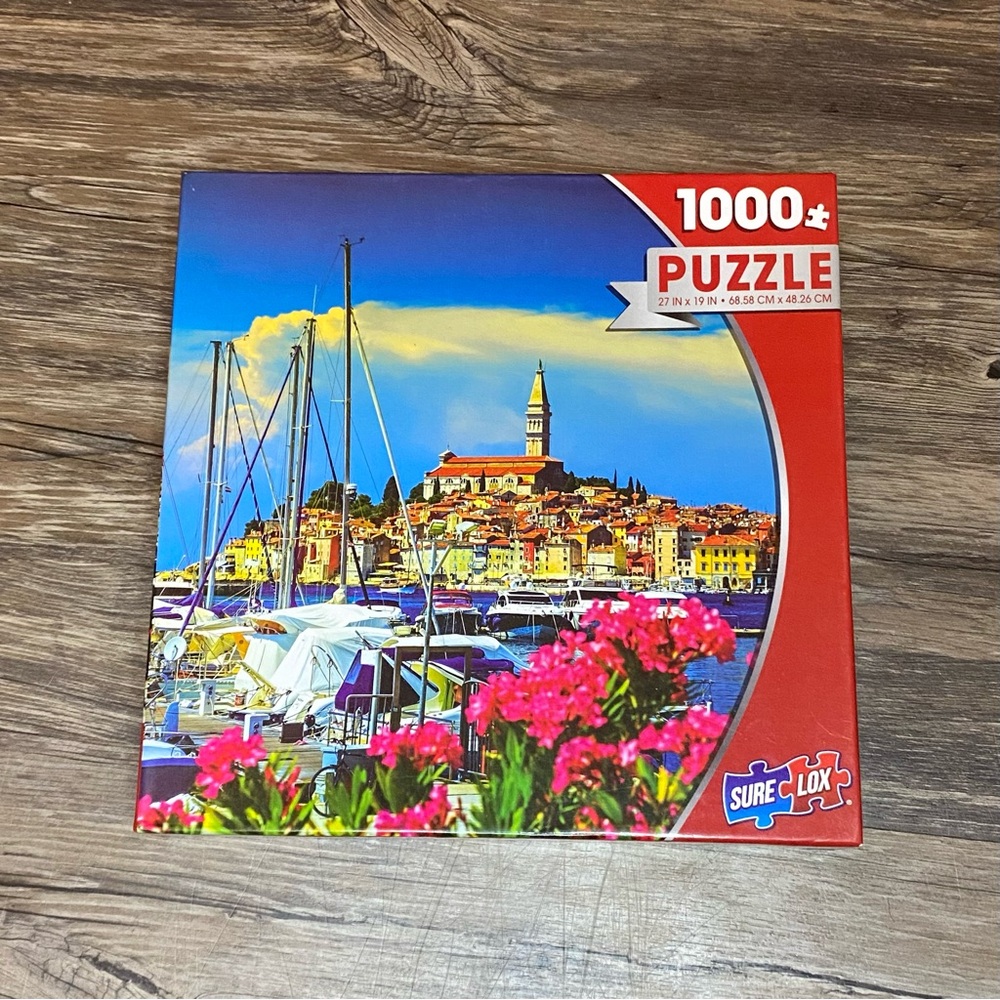 Sure-Lox Town of Rovini 1000 Piece Jigsaw Puzzle Sealed